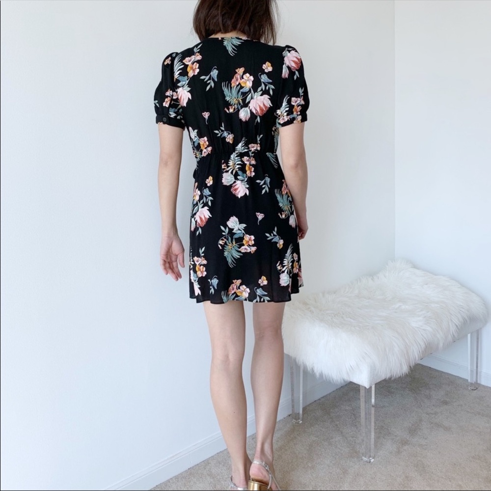 LAST 1 ! Sweet Floral Mini dress BLACK - Picture 7 of 7